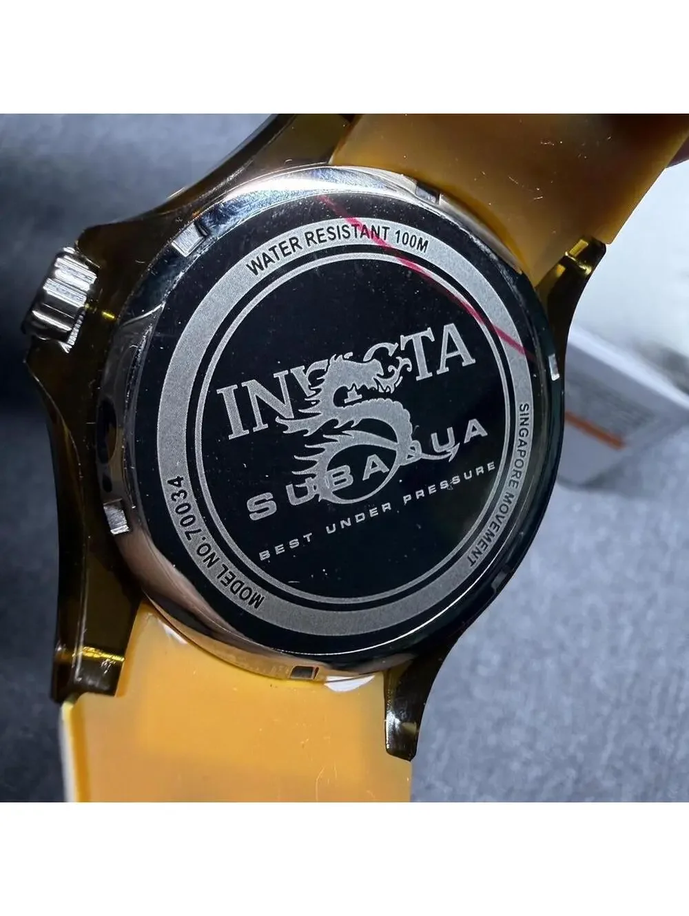 Invicta Subaqua Men’s Quartz Brown/White Diver Watch 44mm